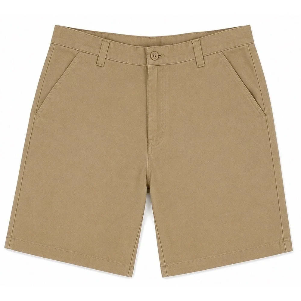 NWOT Carhartt Mens GKH Khaki Canvas Work Shorts Size 42 Tan Cotton Flat Front
